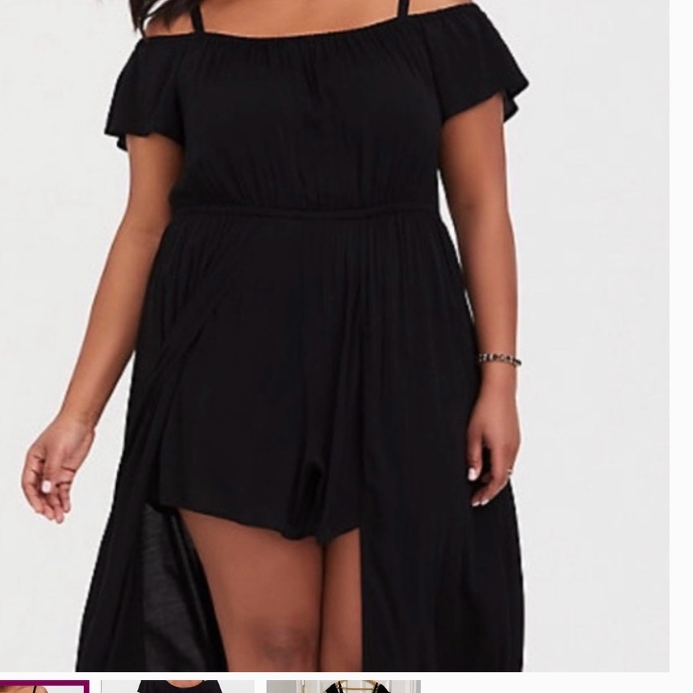 Torrid Black Off-Shoulder Dress